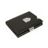 Exentri - Exentri slim wallet leer glad zwart met RFID bescherming