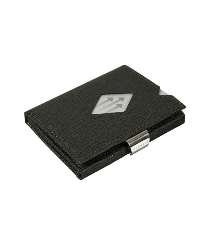 Exentri - Exentri slim wallet leer Mosaic zwart met RFID bescherming