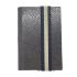 Q7-WALLET - RFID slim wallet leer-elastiek classy grijs blauw