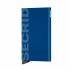 Secrid card protector aluminium in kleur blauw gelaserd Secrid logo