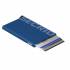 Secrid card protector aluminium in color blue lasered Secrid logo