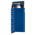 Secrid card protector aluminium in kleur blauw gelaserd Secrid logo