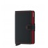 Secrid mini wallet leer mat zwart rood