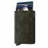 Secrid slim wallet leer vintage olive black