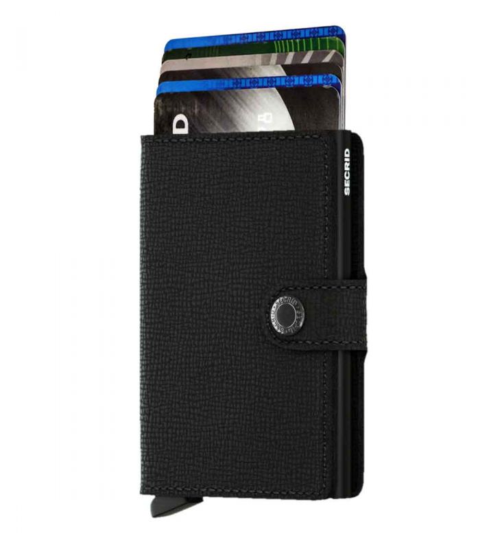 SECRID - Secrid mini wallet leer crisple zwart